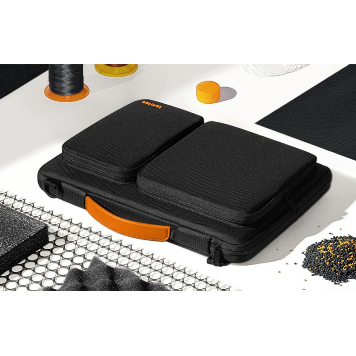 TOMTOC Defender-A42 Teczka na laptopa 16" czarny