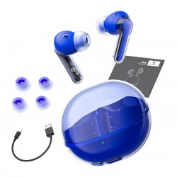 SOUNDPEATS Clear Słuchawki bezprzewodowe dokanałowe niebieskie