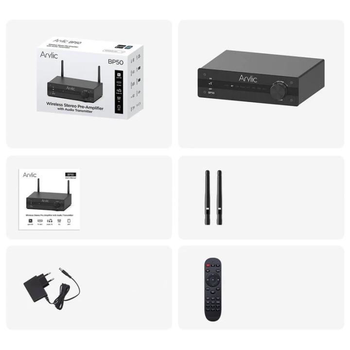 ARYLIC BP50 przedwzmacniacz HiFi HDMI bluetooth DAC USB s/pd