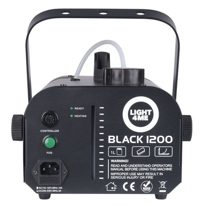 LIGHT4ME BLACK 1200 wytwornica dymu mgly