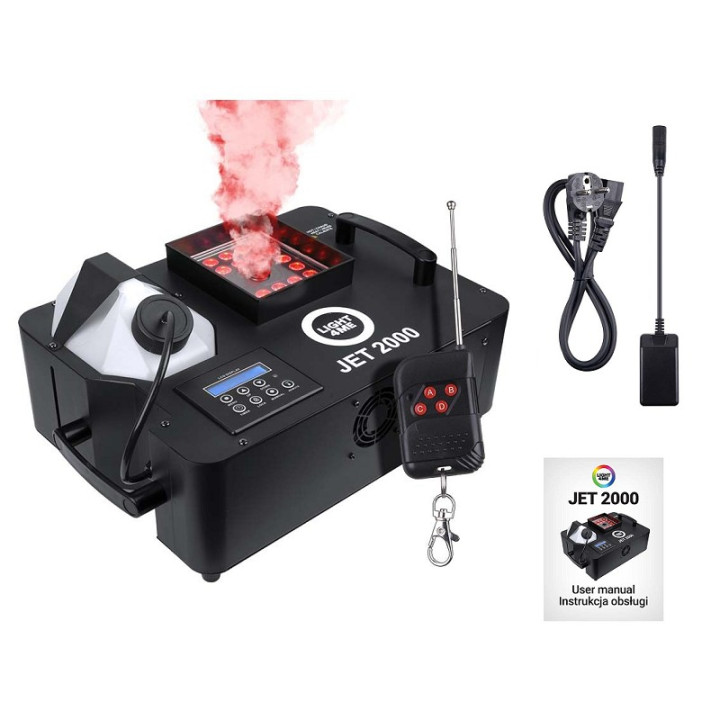 LIGHT4ME JET 2000 wytwornica dymu pionowego LED + pilot – ?
