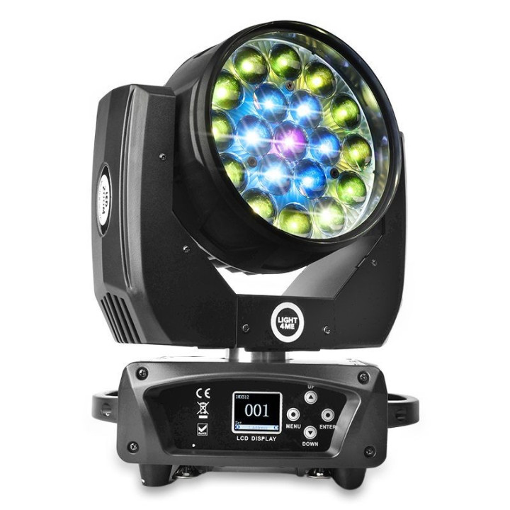 LIGHT4ME ZOOM WASH 19x15W glowica ruchoma LED RGBW – ? Oswie