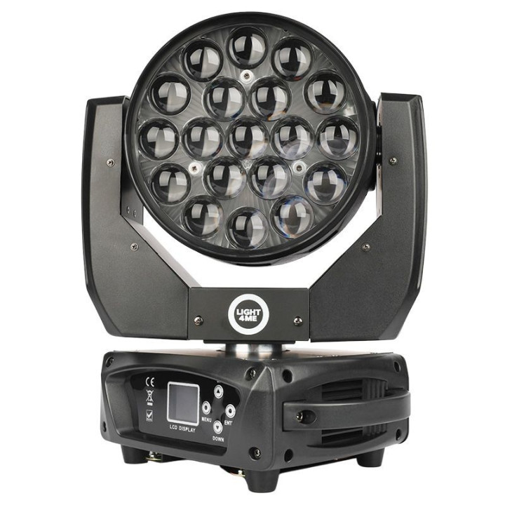 LIGHT4ME ZOOM WASH 19x15W glowica ruchoma LED RGBW – ? Oswie