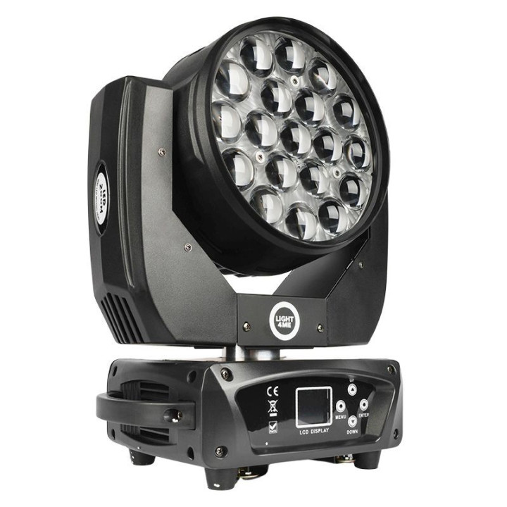 LIGHT4ME ZOOM WASH 19x15W glowica ruchoma LED RGBW – ? Oswie