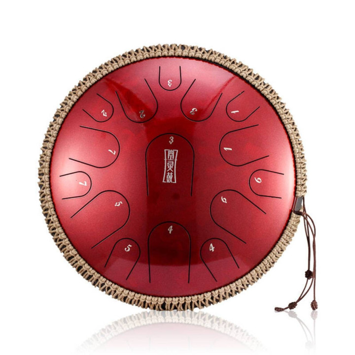 HLURU TBP15-14 Jewel Red Tongue drum 14" 15 ton – ? Instrume