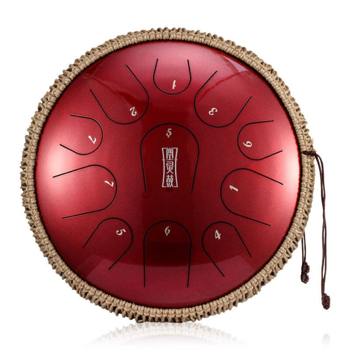 HLURU TBP11-14 Jewel Red Tongue drum 14" 11 ton – ? Instrume