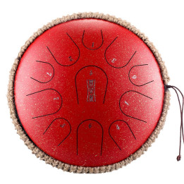 HLURU TB11-14 Galaxy Red Tongue drum 14" 11 ton – ? Instrume