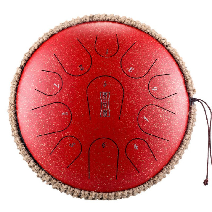 HLURU TB11-14 Galaxy Red Tongue drum 14" 11 ton – ? Instrume