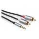 Kruger&Matz KM1218 kabel 1 x mini jack - 2 RCA 1 metr