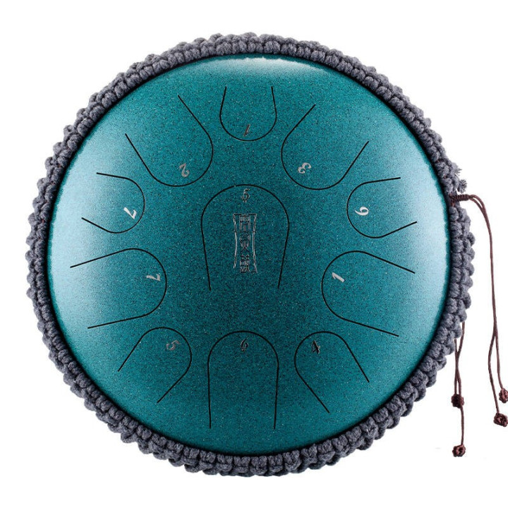 HLURU TB11-14 Mineral Green Tongue drum 14" 11 ton – ? Instr