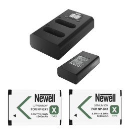 NEWELL NL0561 2x akumulator zamiennik NP-BX1 do Sony +  lado
