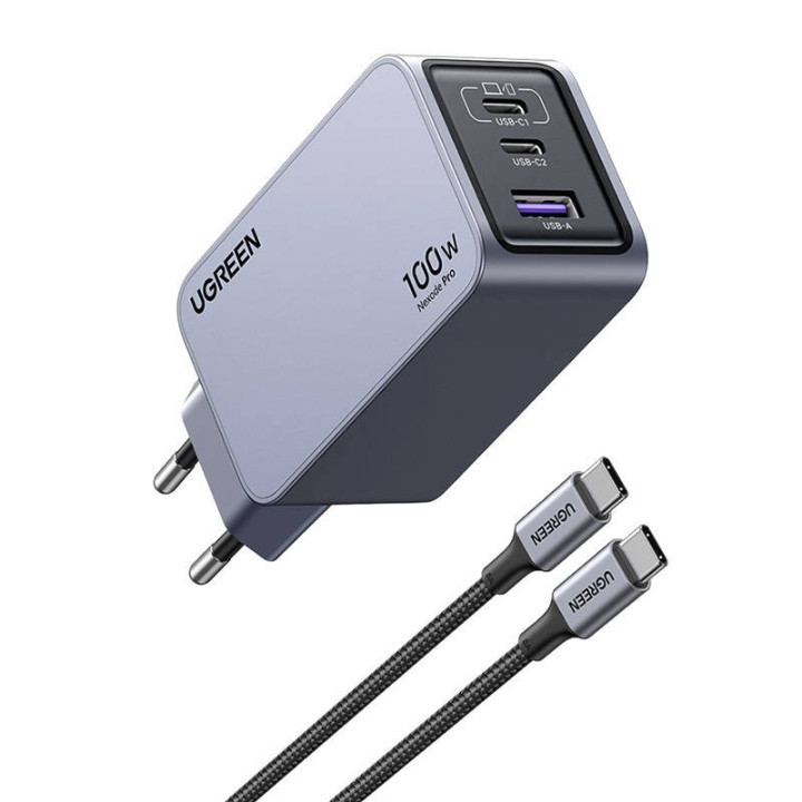 UGREEN 25874 Ladowarka sieciowa Nexode Pro 100W GaN USB + 2x