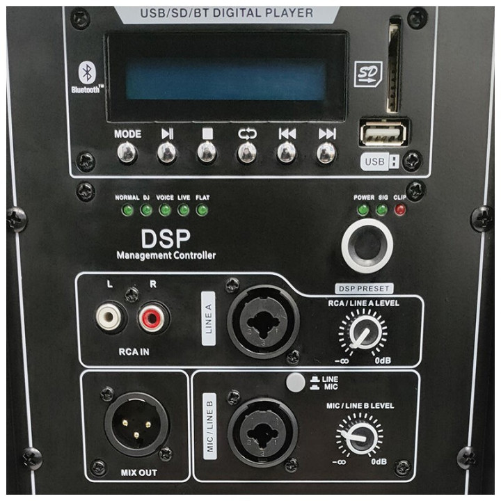 DNA SPX12 DSP kolumna glosnikowa aktywna 12" Bluetooth USB S