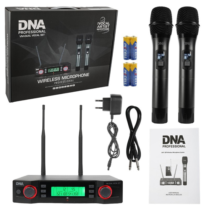 DNA VM - DUAL VOCAL SET podwójny zestaw do reki