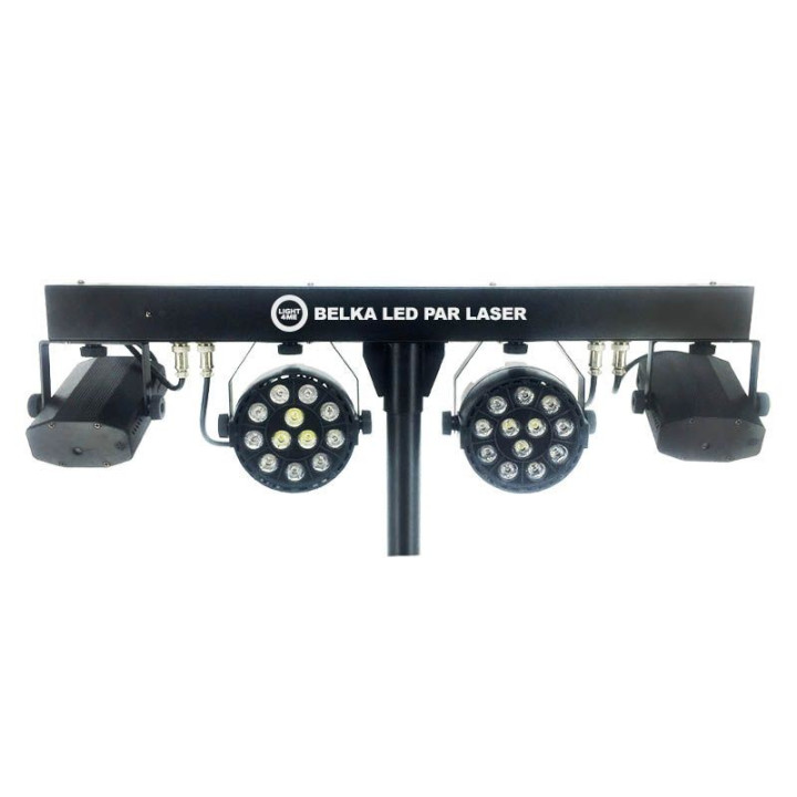 LIGHT4ME BELKA LED PAR LASER zestaw oswietleniowy