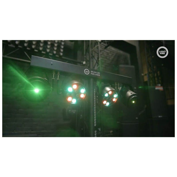 LIGHT4ME BELKA LED PAR LASER zestaw oswietleniowy