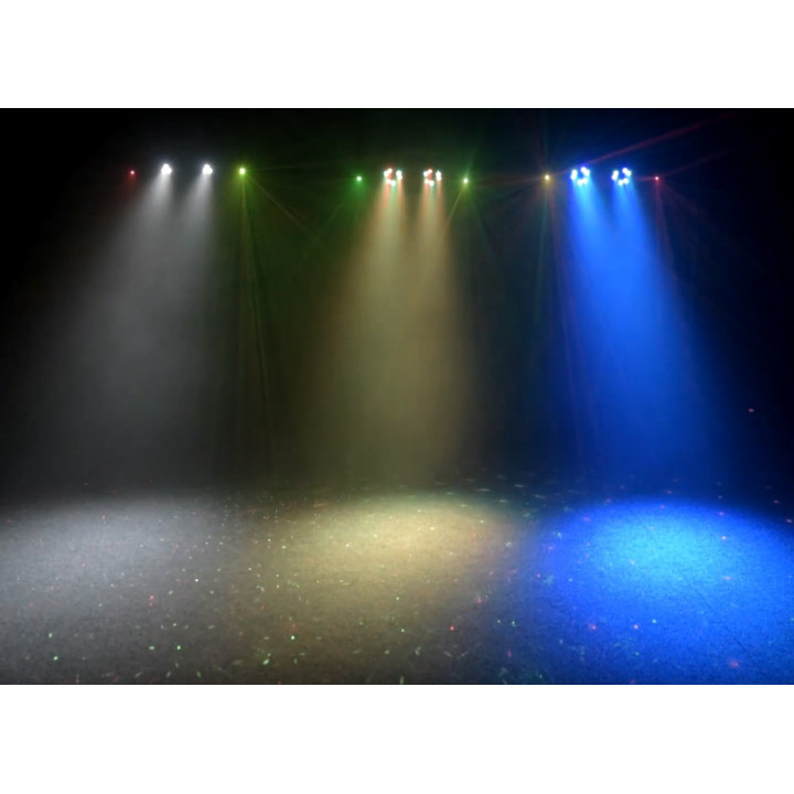 LIGHT4ME BELKA LED PAR LASER zestaw oswietleniowy