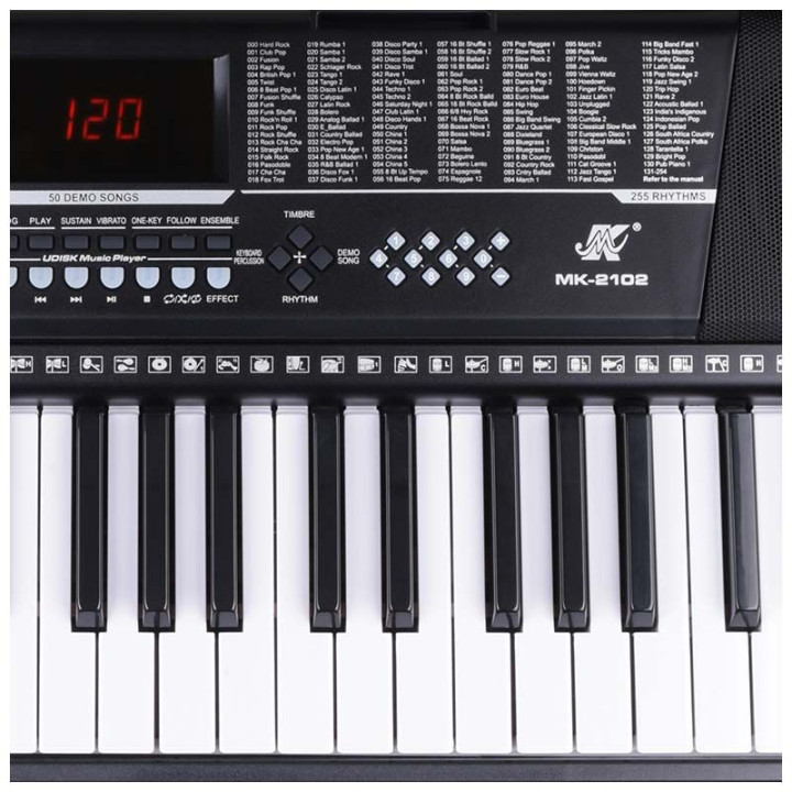 MK 2102 keyboard klawisze organy dla dzieci do nauki gry USB