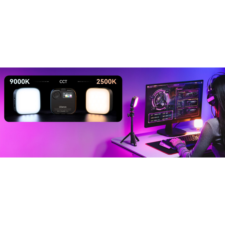 Ulanzi U60 Lampa LED RGB WB 2500 K - 9000 K