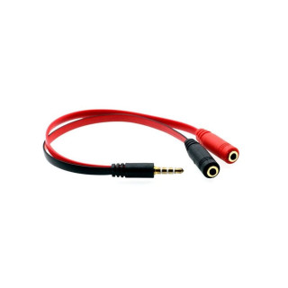 MOZOS adapter Jac 3,5 mm meski - 2x Jack 3,5 mm zenski