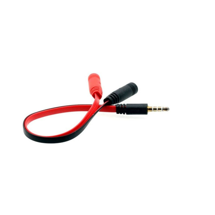 MOZOS adapter Jac 3,5 mm meski - 2x Jack 3,5 mm zenski