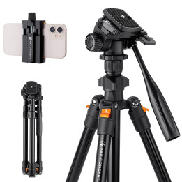 K&F Concept K234A0 Statyw z glowica 3D i uchwytem na telefon