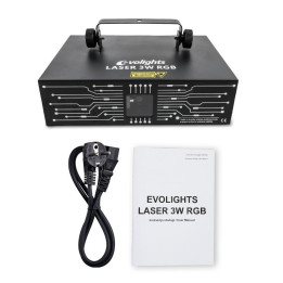 EVOLIGHTS LASER 3W RGB profesjonalne estradowe oswietlenie l