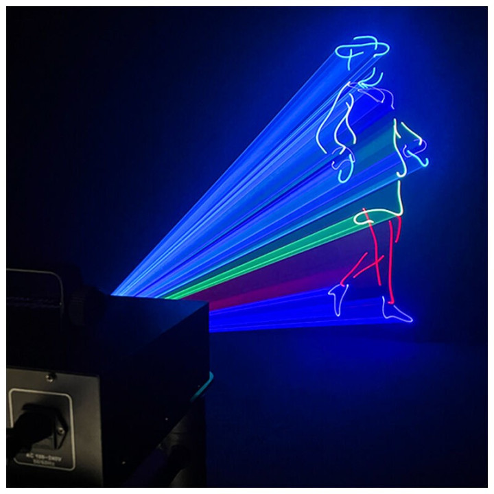 EVOLIGHTS LASER 3W RGB profesjonalne estradowe oswietlenie l