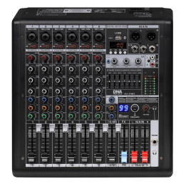 DNA HLC 6 MK2 analogowy mikser dzwieku 6 kanalów USB MP3 Blu