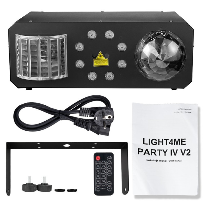 LIGHT4ME PARTY IV V2 multiefekt LED derby kula disco wash la