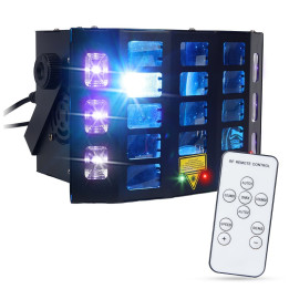 LIGHT4ME TURBO DERBY 4IN1 multiefekt swietlny LED RGBW-UV st