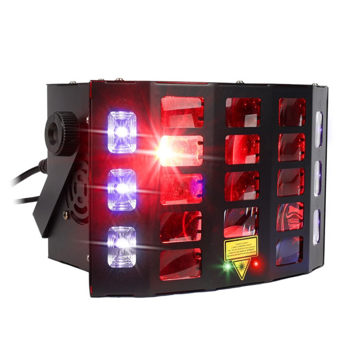 LIGHT4ME TURBO DERBY 4IN1 multiefekt swietlny LED RGBW-UV st