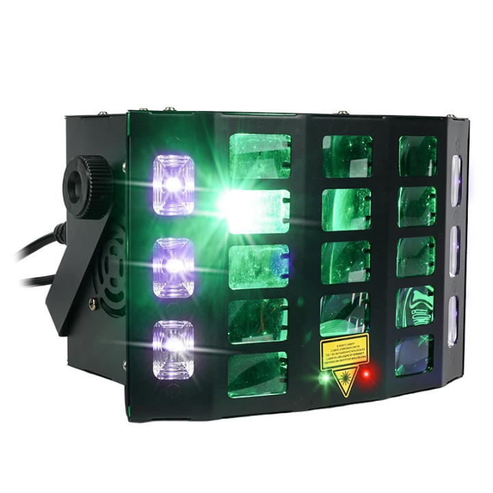 LIGHT4ME TURBO DERBY 4IN1 multiefekt swietlny LED RGBW-UV st