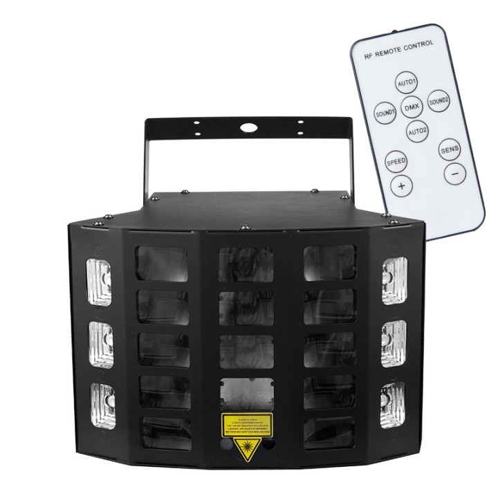 LIGHT4ME TURBO DERBY 4IN1 multiefekt swietlny LED RGBW-UV st
