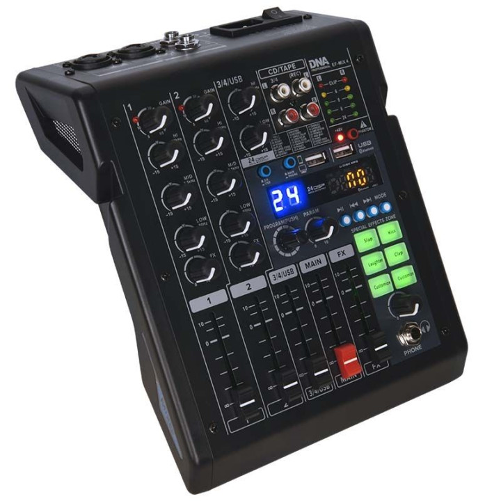 DNA EF-MIX 4 mikser audio USB MP3 Bluetooth analogowy 4 kana
