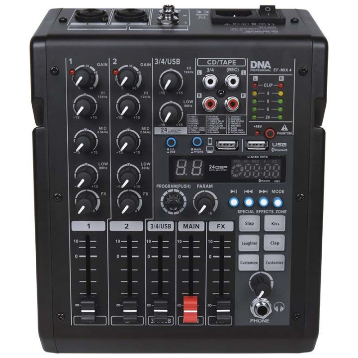 DNA EF-MIX 4 mikser audio USB MP3 Bluetooth analogowy 4 kana