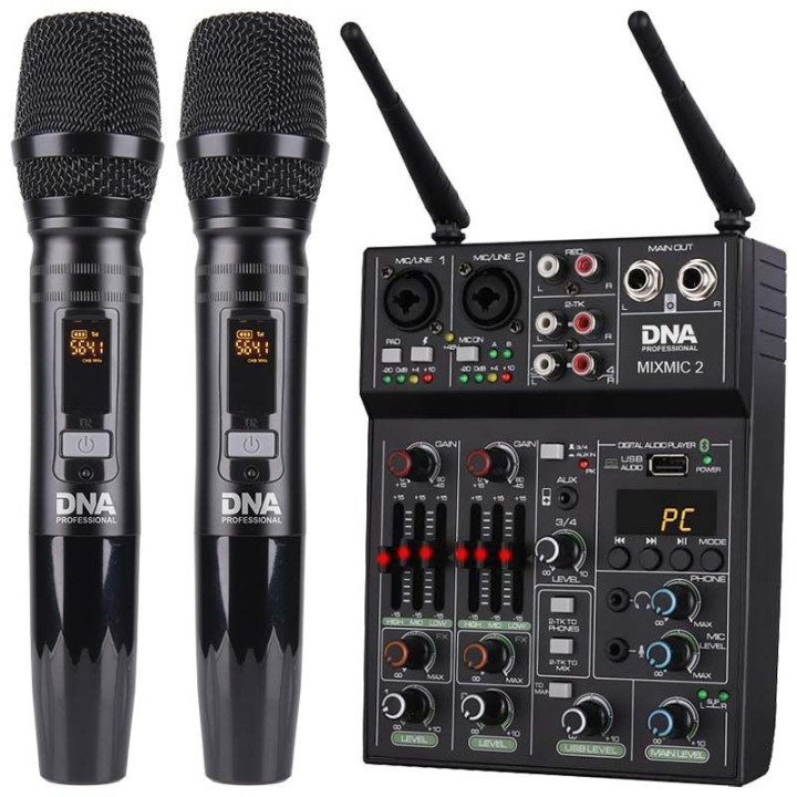 DNA MIXMIC 2 mikser audio USB Bluetooth + mikrofony bezprzew