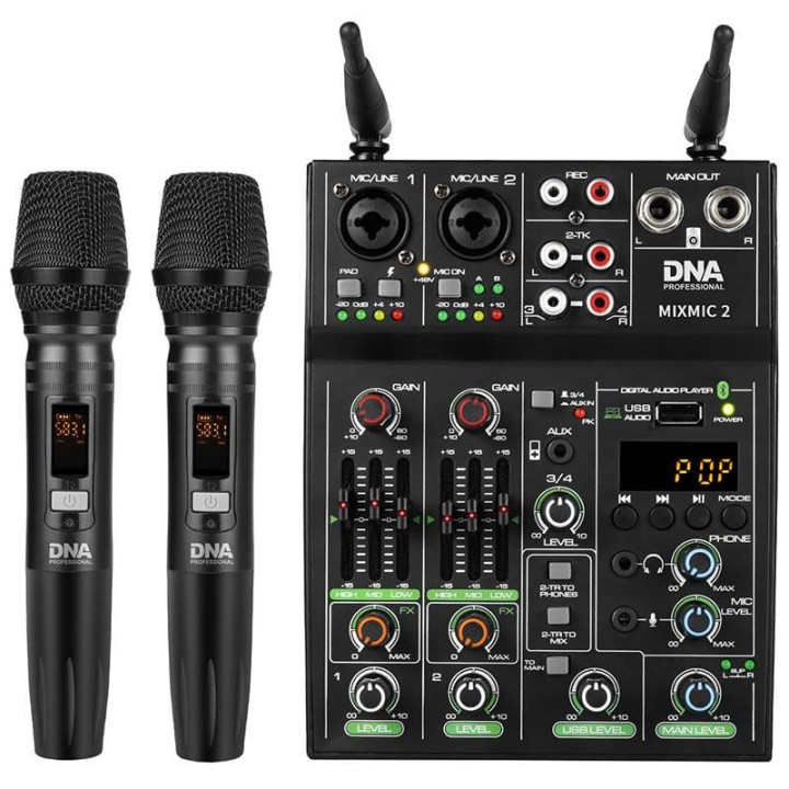 DNA MIXMIC 2 mikser audio USB Bluetooth + mikrofony bezprzew