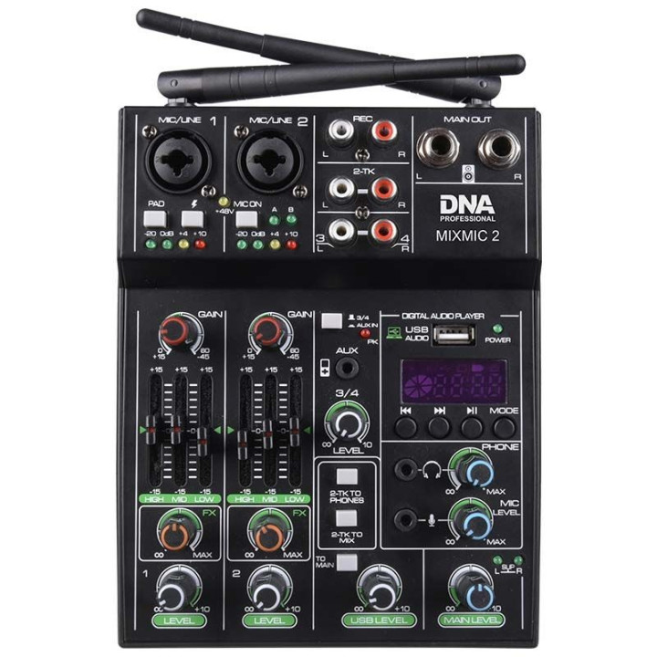 DNA MIXMIC 2 mikser audio USB Bluetooth + mikrofony bezprzew