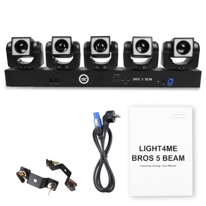LIGHT4ME BROS 5 BEAM efekt LED 5 glowic ruchomych oswietleni