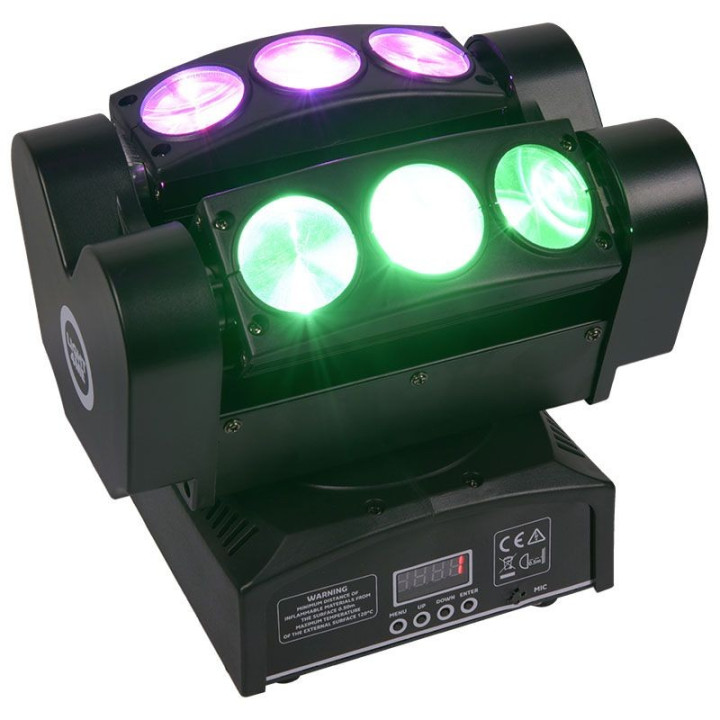 LIGHT4ME SPIDER HEAD 6x10 efekt disco glowica ruchoma