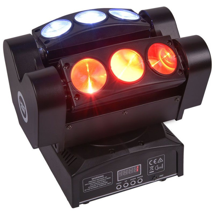 LIGHT4ME SPIDER HEAD 6x10 efekt disco glowica ruchoma