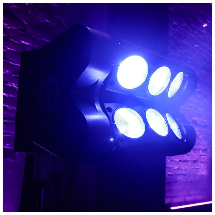 LIGHT4ME SPIDER HEAD 6x10 efekt disco glowica ruchoma