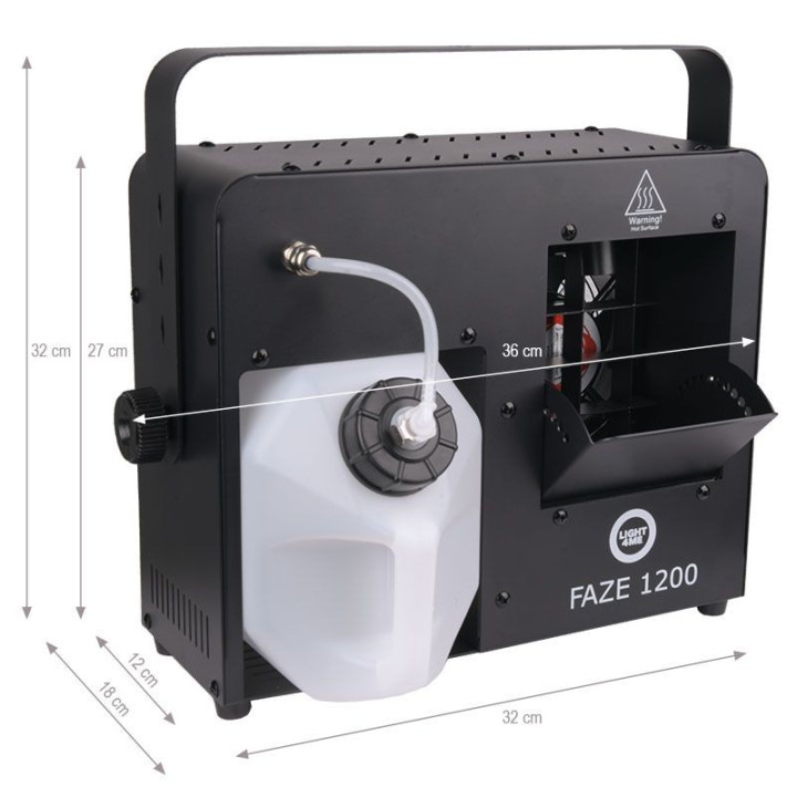 LIGHT4ME FAZE 1200 wytwornica dymu mgly hazer pilot timer