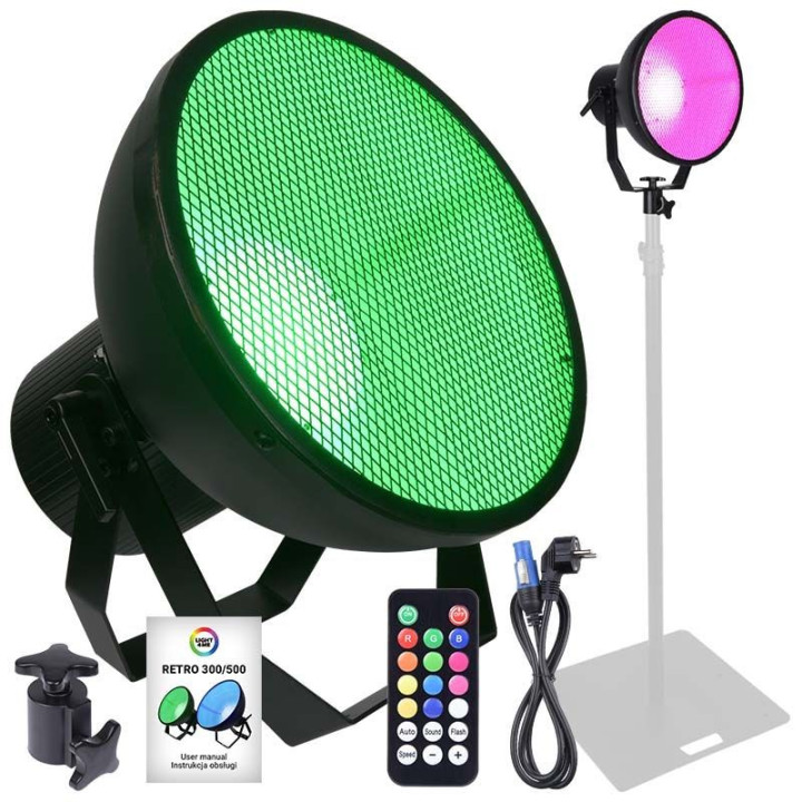 LIGHT4ME RETRO 300 RGBA IR reflektor sceniczny dekoracja swi