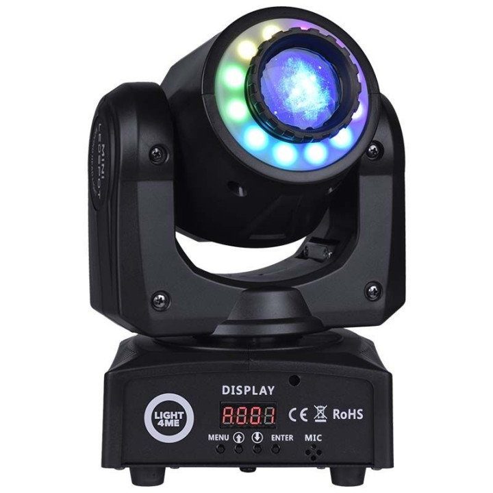 LIGHT4ME 30 SPOT RING przenosna mala glowica ruchoma LED