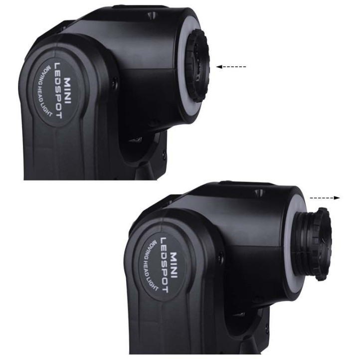 LIGHT4ME 30 SPOT RING przenosna mala glowica ruchoma LED