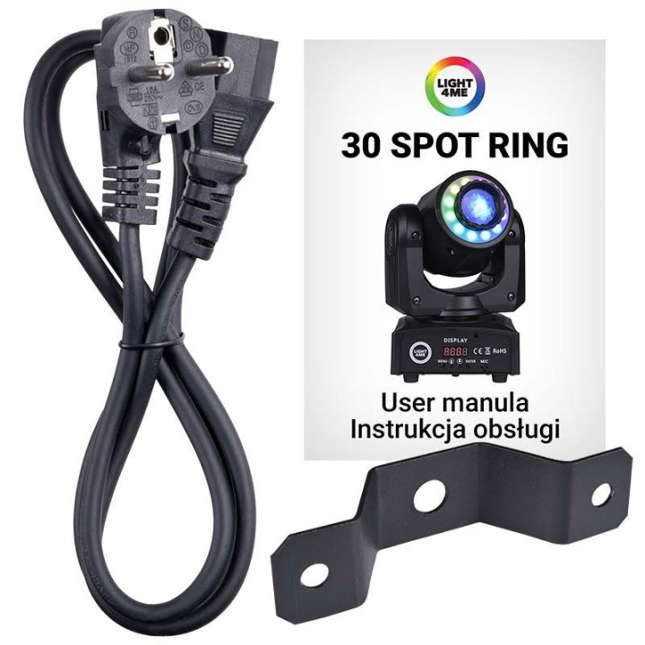 LIGHT4ME 30 SPOT RING przenosna mala glowica ruchoma LED