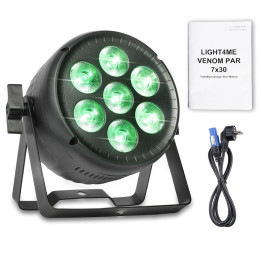 LIGHT4ME VENOM PAR 7X30W reflektor LED RGBW dekoracja swiatl