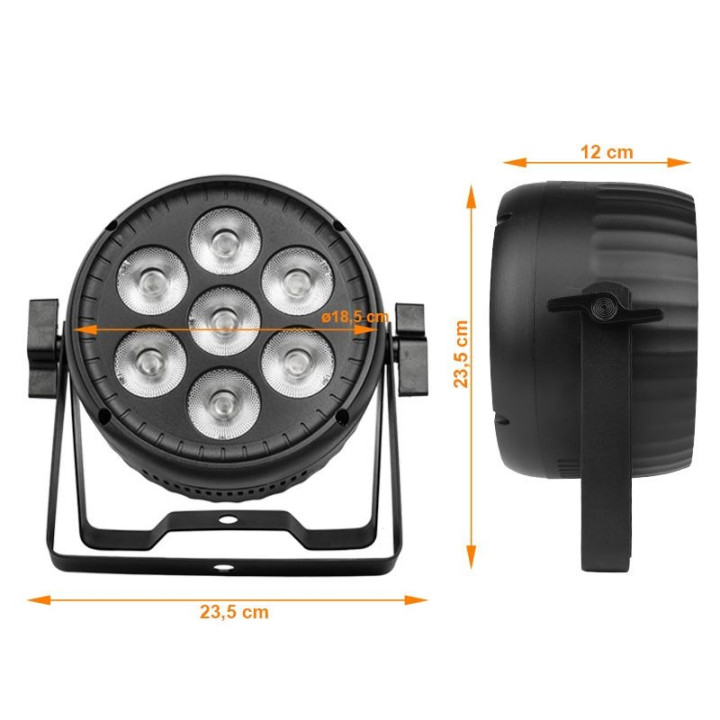 LIGHT4ME VENOM PAR 7X30W reflektor LED RGBW dekoracja swiatl